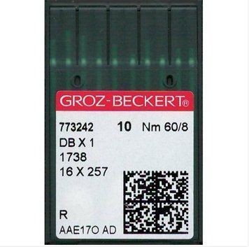 Игла швейная промышленная для легких и средних тканей GROZ BECKERT DB*1 № 60 R 1553 фото